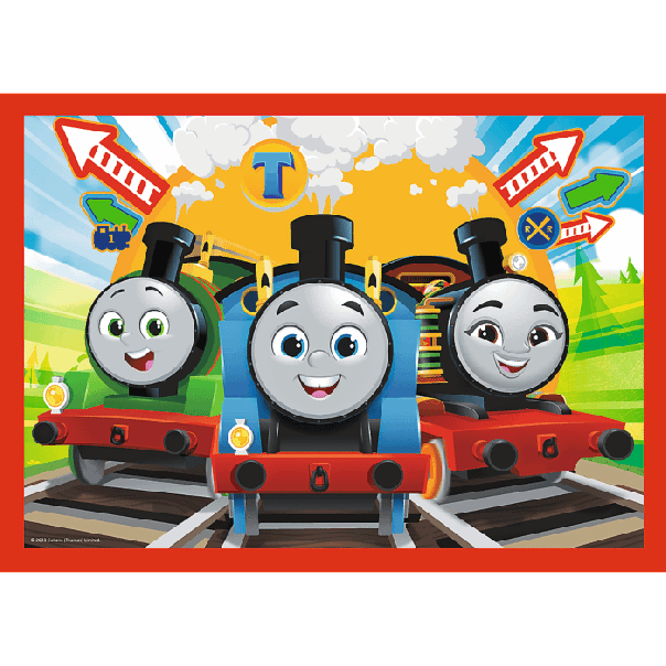 TREFL Puzzle 4u1 Thomas the Locomotive 34619 - 12, 15, 20, 24 dela - 102817-T34619