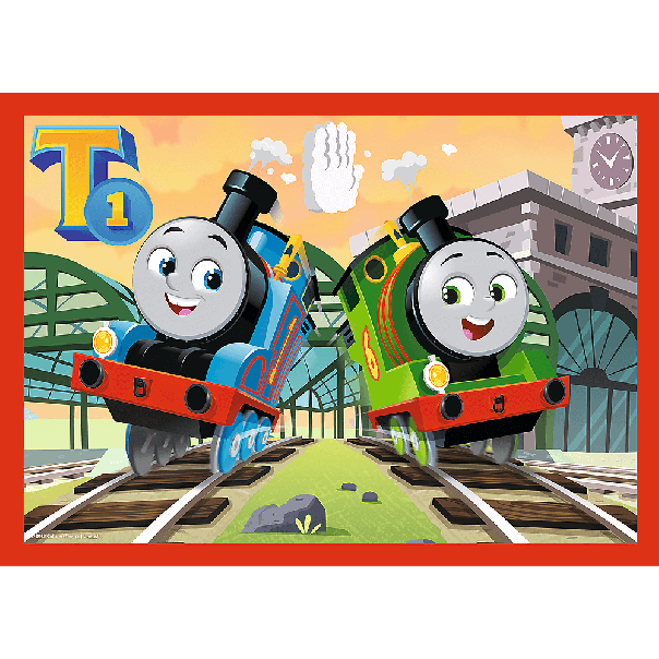 TREFL Puzzle 4u1 Thomas the Locomotive 34619 - 12, 15, 20, 24 dela - 102817-T34619