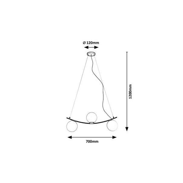 RABALUX Visilica Aslan E14 C37 5W - 3469