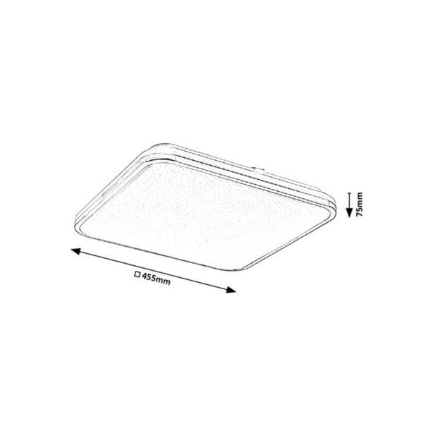 Rabalux Plafonjera Linden LED 72W hrom (3479) - 3479