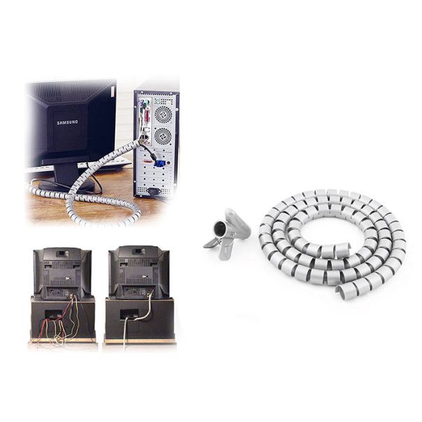 S-LINK Organizer kablova SL-195 22mm/20m/sivi - 41258-1