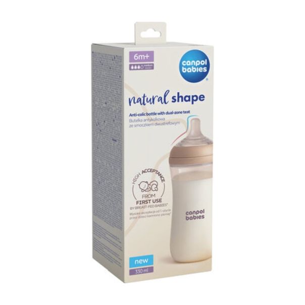 CANPOL BABIES FLASICA ANTIKOLIK DUAL ZONE 330ML NATURAL 35/402 - EP2878608