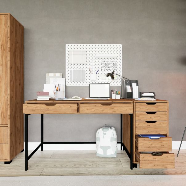 HANAH HOME Radni sto Atlas 1600-59, braon - EP3057209