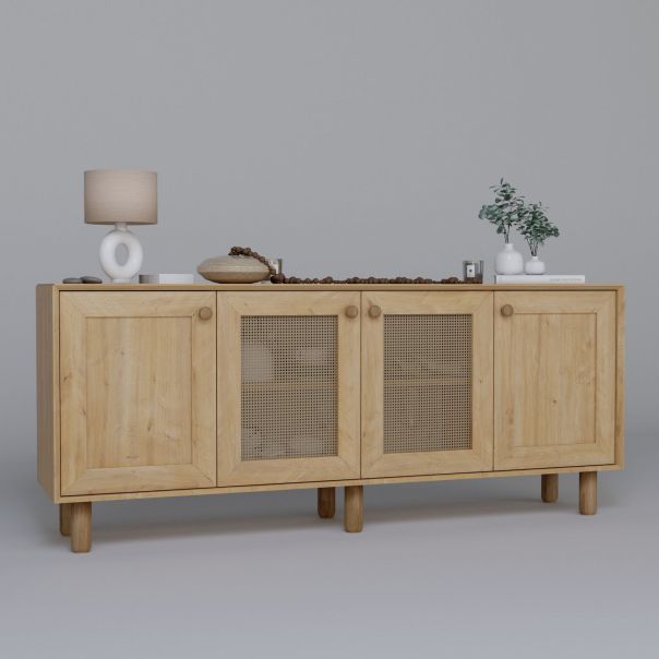 HANAH HOME Komoda Bohemian 1600-151, svetlo braon - EP3057215