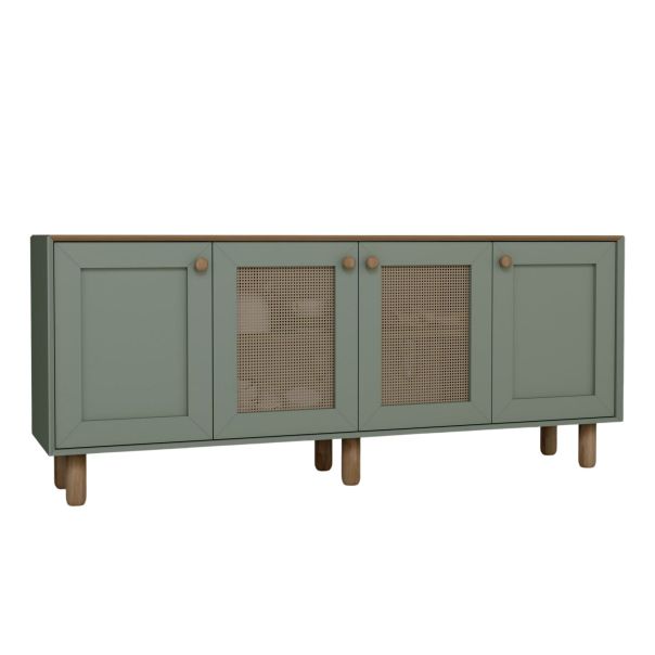 HANAH HOME Komoda Bohemian 1600-147, zelena/braon - EP3057221