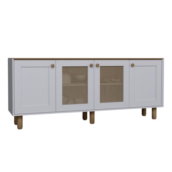 HANAH HOME Komoda Bohemian 1600-145, bela/braon - EP3057230