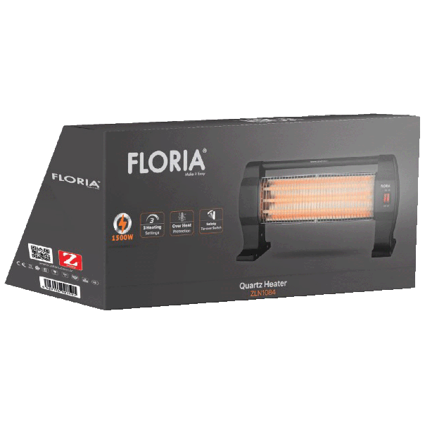 FLORIA Kvarcna grejalica, 1200 W - ZLN1084 BK - EP2964442