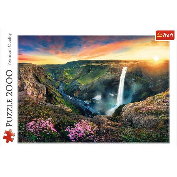 PUZZLE Haifos vodopad, Island - 2.000 delova - 103902-T27091