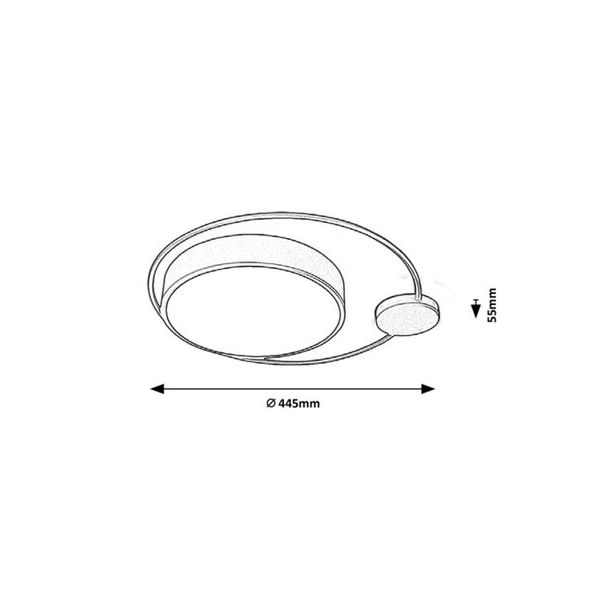 RABALUX Plafonjera Saphira LED 28W - 3529
