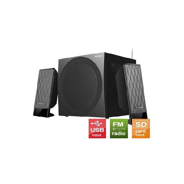 MICROLAB M300U Aktivni drveni zvucnici 2.1 38W RMS(14W,2x12W) SD, USB, FM radio, 3.5mm - 9001