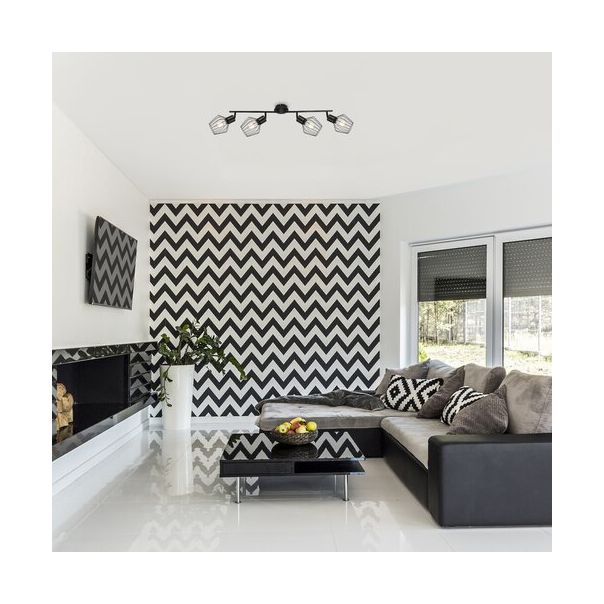 Rabalux Spot rasveta Belano E27 4x MAX 40W crna (3537) - 3537