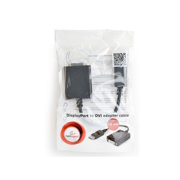GEMBIRD A-DPM-DVIF-03 DisplayPort v.1.2 to Dual-Link DVI adapter cable, black - 103888