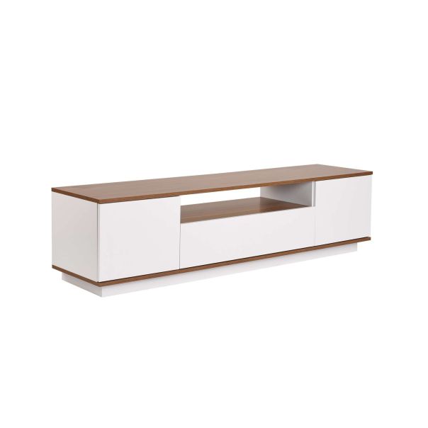 HANAH HOME TV komoda Veramont, bela/braon - EP3057374