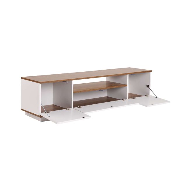 HANAH HOME TV komoda Veramont, bela/braon - EP3057374