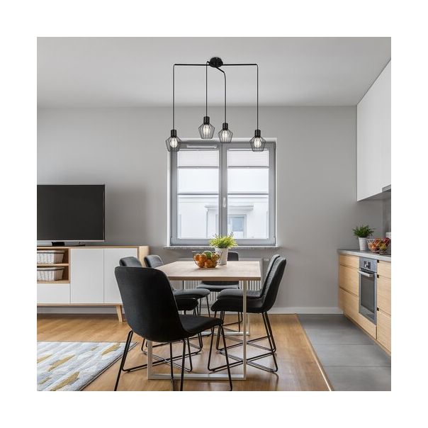 Rabalux Visilica Belano E27 4x MAX 40W crna (3540) - 3540