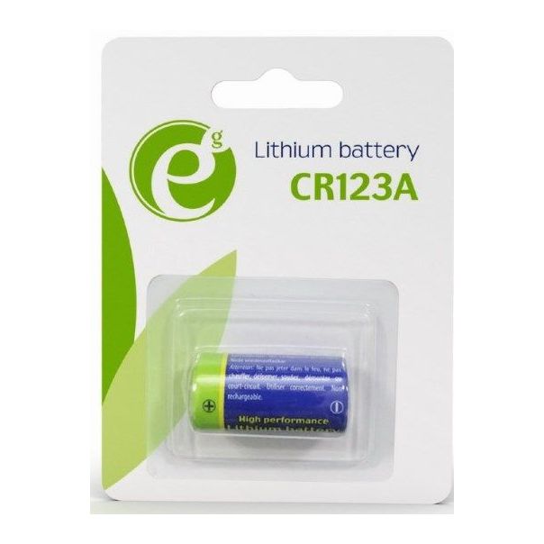 GEMBIRD Baterije ENERGENIE CR123, 3V, Lithium, 1 kom - 20124-1