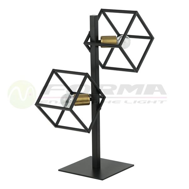 FORMA Stona lampa 2xE27 F7275-2T BK-SG - 005963