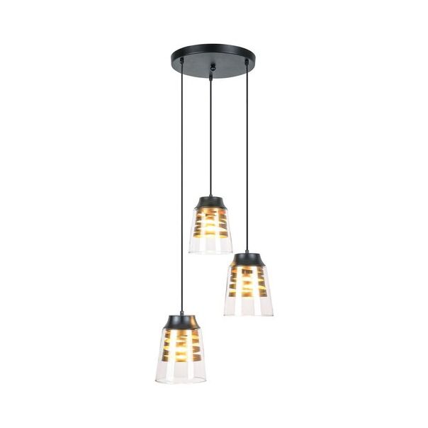 Rabalux Visilica Zenaida E27 3x MAX 60W mat crno (3545) - 3545