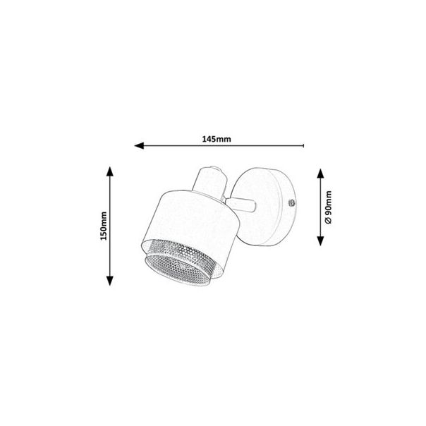 Rabalux Spot rasveta Fedora E14 1x MAX 40W svetlo braon (3547) - 3547