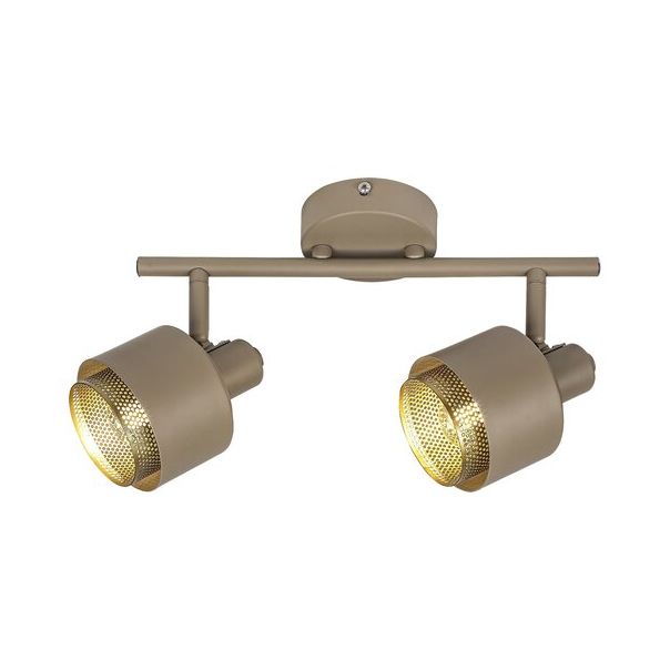 Rabalux Spot rasveta Fedora E14 2x MAX 40W svetlo braon (3548) - 3548-1