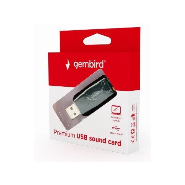 GEMBIRD Zvučna kartica SC-USB2.0-01, crna - 20023
