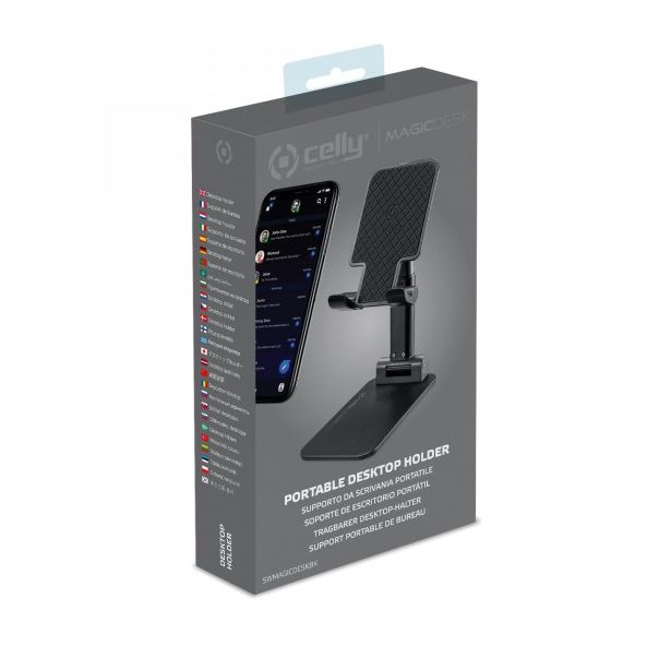 CELLY držač telefona MAGIC DESK, crna - SWMAGICDESKBK