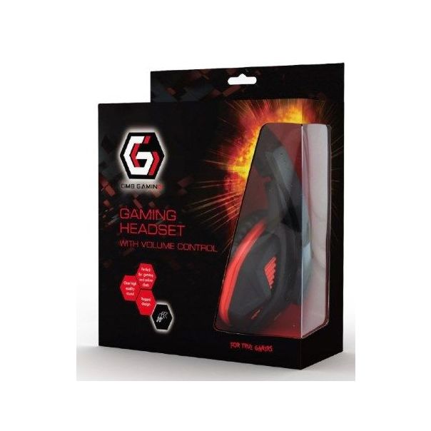 GEMBIRD GHS-03 Stereo gejmerske slusalice sa mikrofonom+volume kontrolom matte black - 20057-1