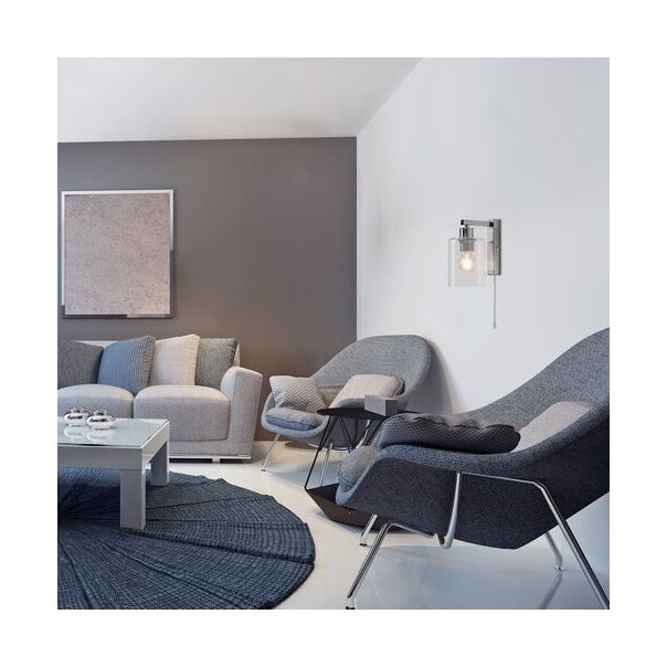 RABALUX Zidna lampa Miroslaw hrom E27 40W - 3579-1