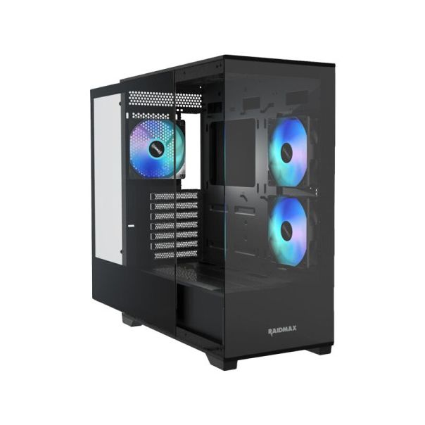 RAIDMAX Kuciste Infinita i801 Glass/3 x ARGB/Crni/I801TBF - 39863