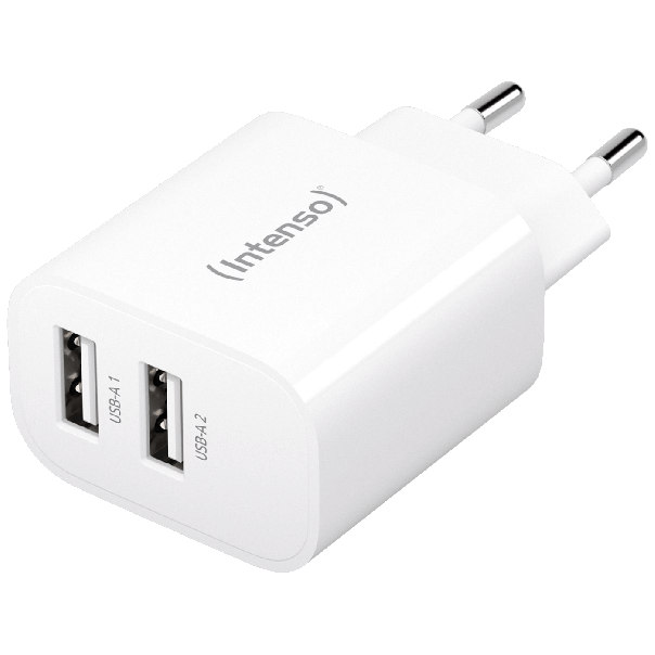 INTENSO Punjač kućni W24AA , 2 x USB-A, 2.4A, 24W - 35867
