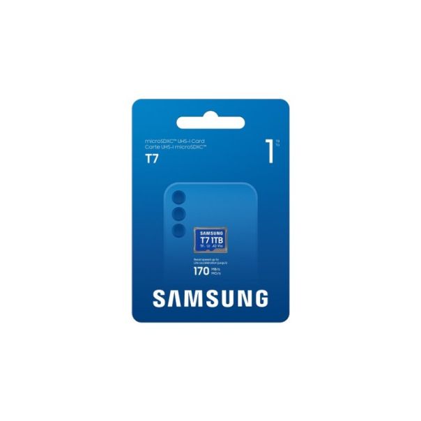 SAMSUNG MicroSD 1TB, T7, UHS-I U3 V30 A2, za 4K i FHD snimanje (MB-MB1T0T/WW) - EP3132816