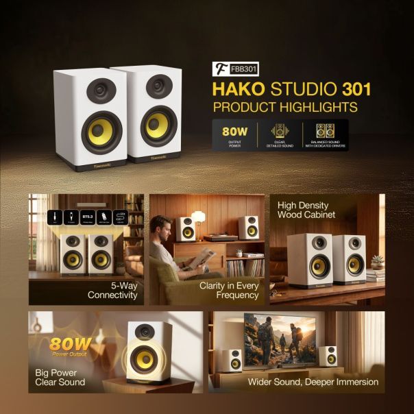 Bluetooth zvučnik Fantech FBB301 Hako Studio beli - EP3232413