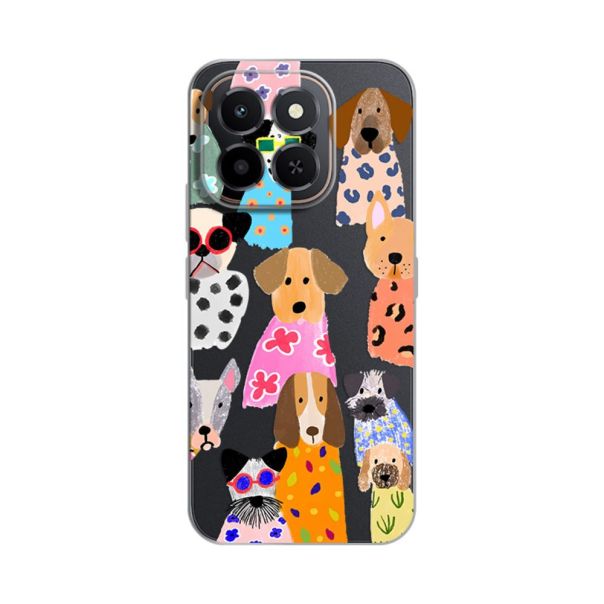 Maska za Honor X6c Silikonska Print Fashion Dogs - 8020941