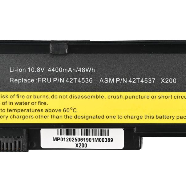 Baterija za laptop Lenovo X200 10.8 4400mAh HQ2200 B - 223652