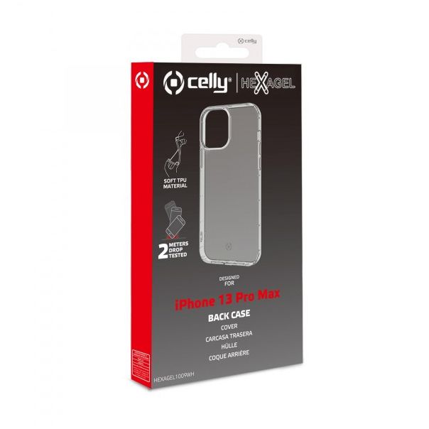 CELLY TPU Maska HEXAGEL za iPhone 13 PRO MAX - HEXAGEL1009WH