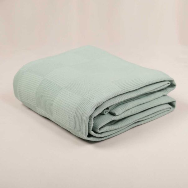 STEFAN Prekrivač Pique mint 140x200cm - 361-mint