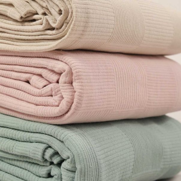 STEFAN Prekrivač Pique mint 140x200cm - 361-mint