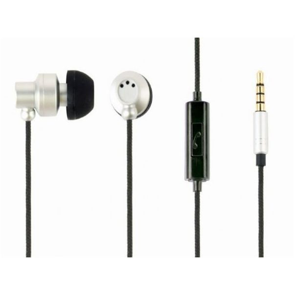 GEMBIRD Bubice sa mikrofonom MHS-EP-CDG-S, srebrna - 19556-1