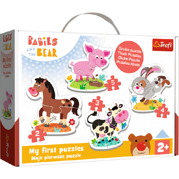 TREFL Puzzle 4u1 Baby farm 36127- 2, 3, 4, 5 delova - 102606-T36127-1