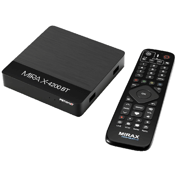Amiko Prijemnik IPTV@Linux, 4K UHD, H.265, LAN, WiFi Dual Band - MIRAX HIS-4200 BT Pure OTT - EP2182848