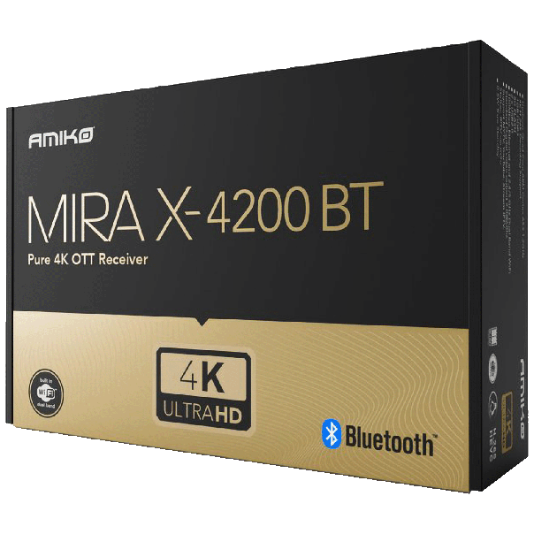 Amiko Prijemnik IPTV@Linux, 4K UHD, H.265, LAN, WiFi Dual Band - MIRAX HIS-4200 BT Pure OTT - EP2182848