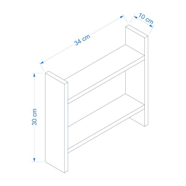 HANAH HOME Kuhinjska polica Denver, svetlobraon - 362ANT1118