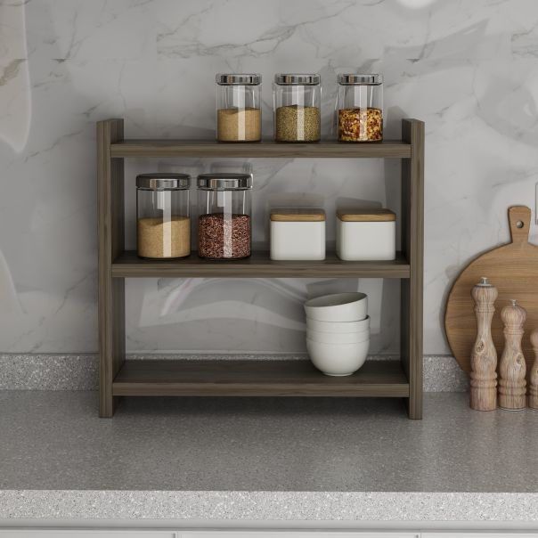 HANAH HOME Kuhinjska polica Cosmic, tamnobraon - 362ANT1122