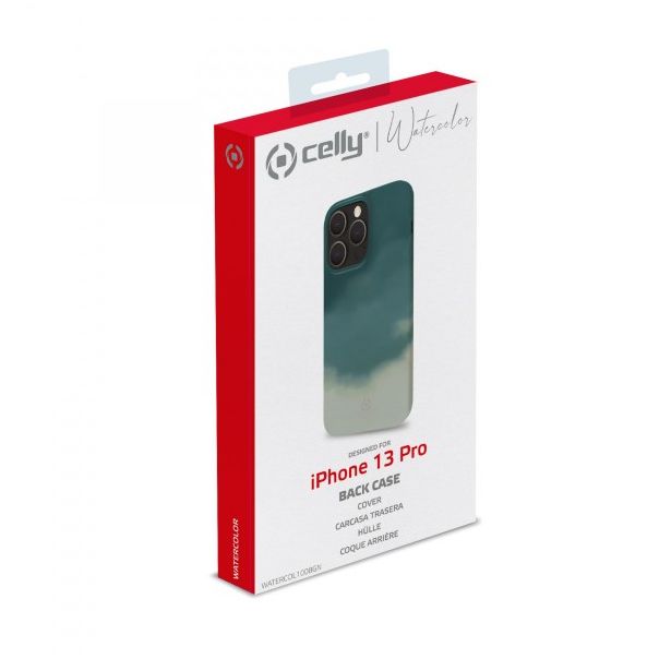 CELLY Futrola WATERCOLOR za iPhone 13 PRO, zelena - WATERCOL1008GN
