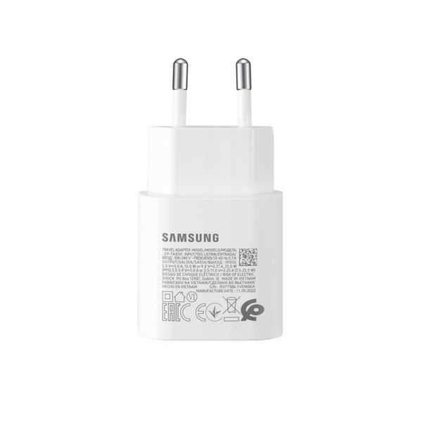 SAMSUNG Kućni punjač PD 3A 25W Type C bez kabla beli BULK (EP-TA800NWE) - 75199