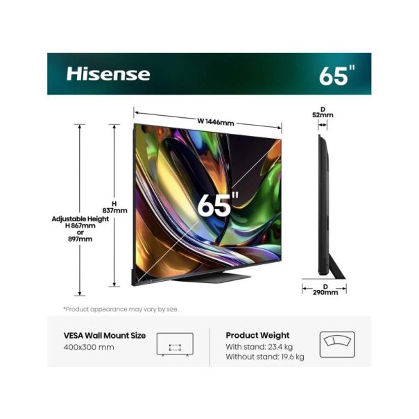 HISENSE Televizor 65UR8S RGB, Ultra HD, Smart - EP3206330