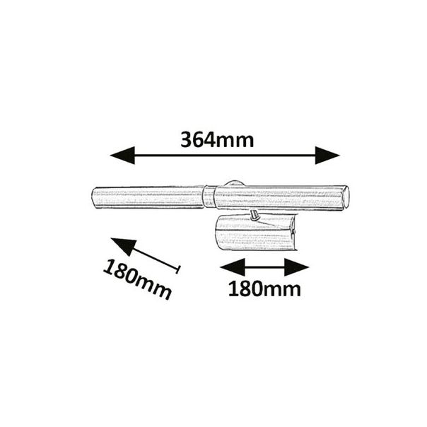 Rabalux Rasveta za slike Picture light E14 T25 2x MAX 40W brušeni hrom (3641) - 3641