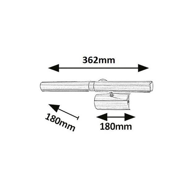 Rabalux Rasveta za slike Picture light E14 T25 2x MAX 40W bronzana (3642) - 3642