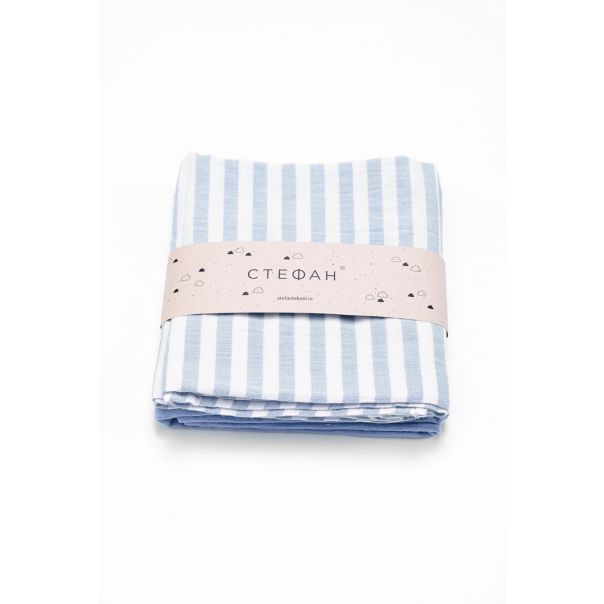 STEFAN Prekrivač set od muslina 80x90 2/1 - 367-plava
