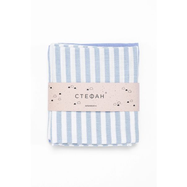 STEFAN Prekrivač set od muslina 80x90 2/1 - 367-plava